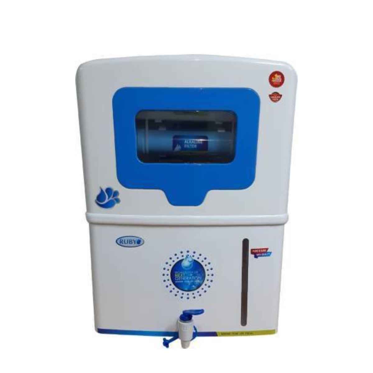 Ruby Economical RO with Alkaline 5 Stage purification 12 L RO Water Purifier