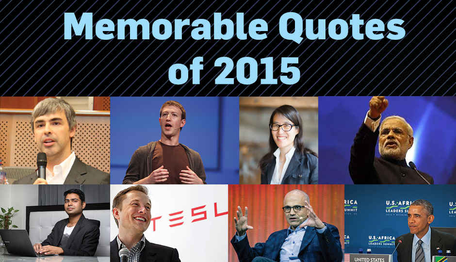 Rewind 2015: Memorable Quotes of 2015