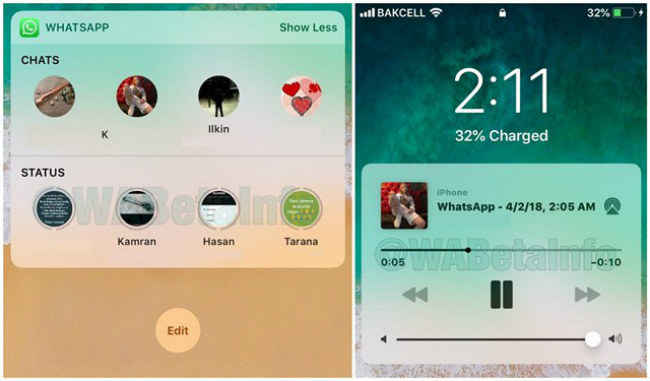 WhatsApp for iOS now allows viewing recent status updates in Today View