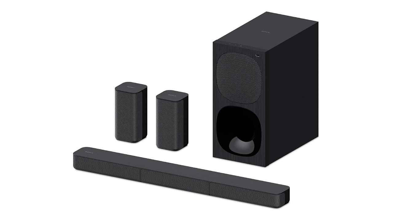 Soundbars with rear wireless speakers