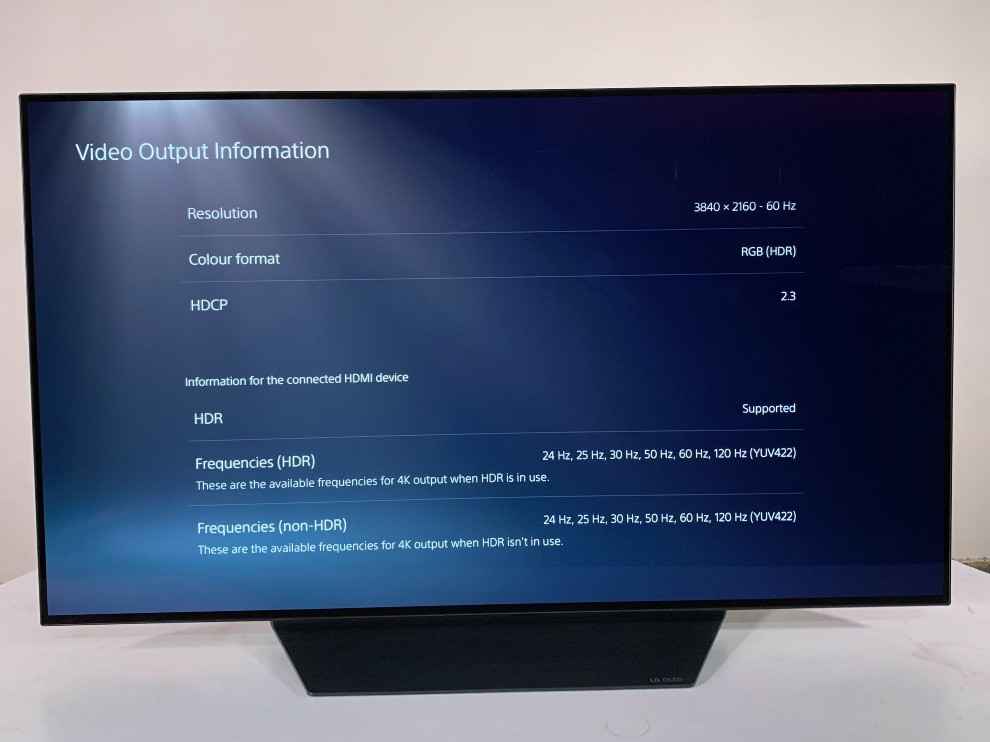 4k HDR TV details of the LG CX. 