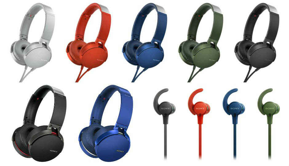 Sony unveils its Extra Bass 2017 lineup of headphones, portable wireless speakers in India