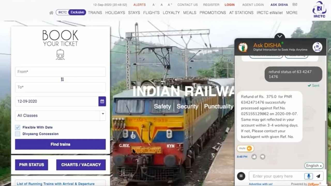 IRCTC’s AI chatbot AskDISHA has helped respond to over 178 million passenger queries on railway ticket booking