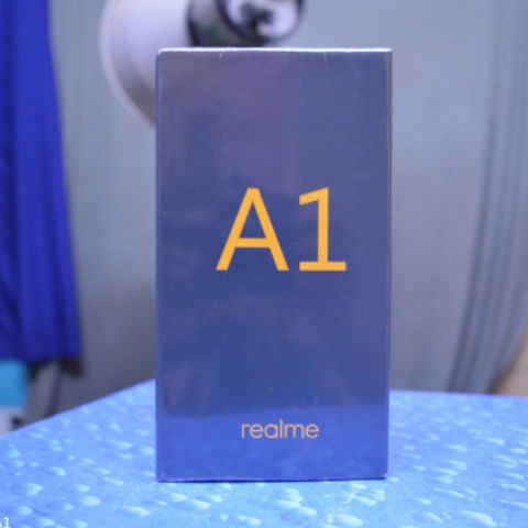 Realme A1 का रिटेल बॉक्स आया नज़र