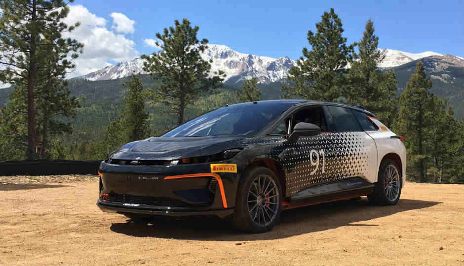 Production-designed Faraday Future FF91 shows its prowess on test track