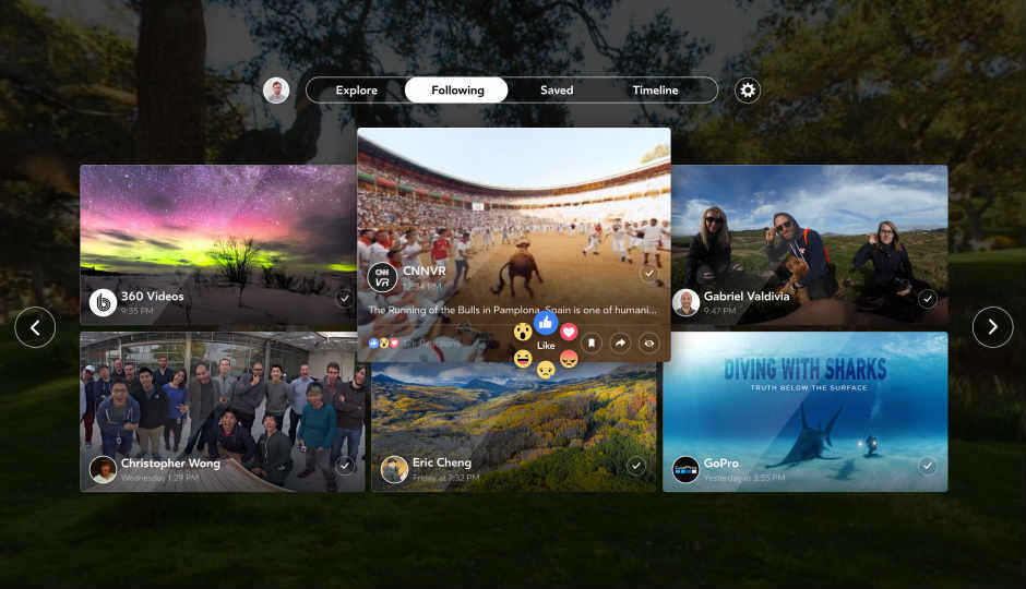 Facebook launches 360 app for Samsung Gear VR headset