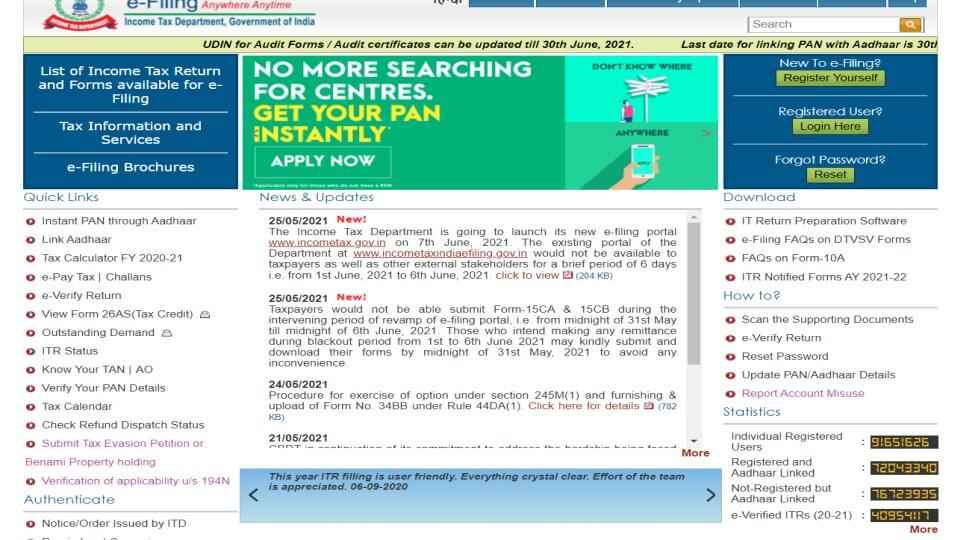 How to Link Pan with Aadhaar card