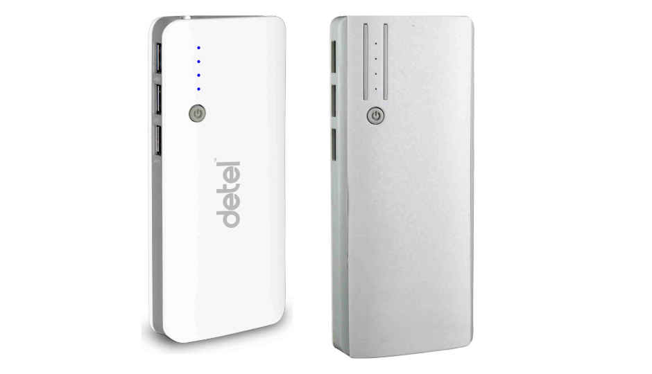 Detel launches D10000, Detel D12500 power banks priced at Rs 699 and Rs 899 respectively
