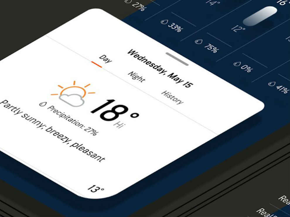 Accuweather give you information about the weather.