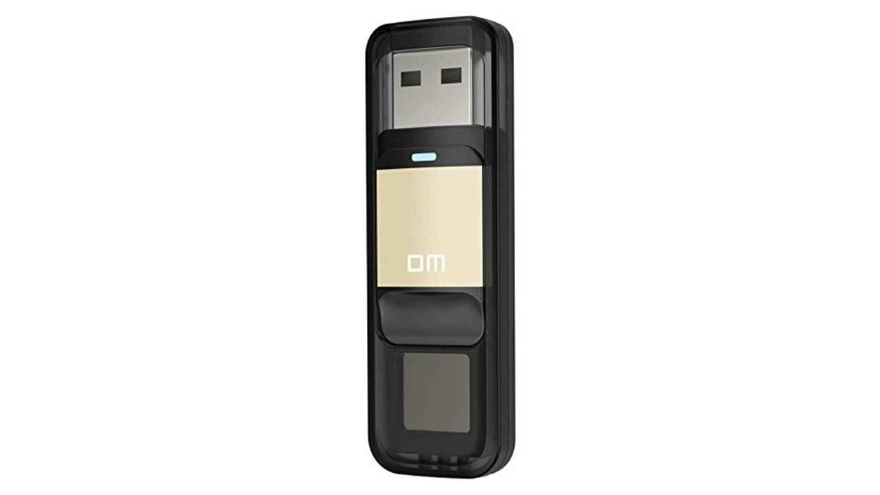 Thumb drives with a fingerprint scanner for extra security