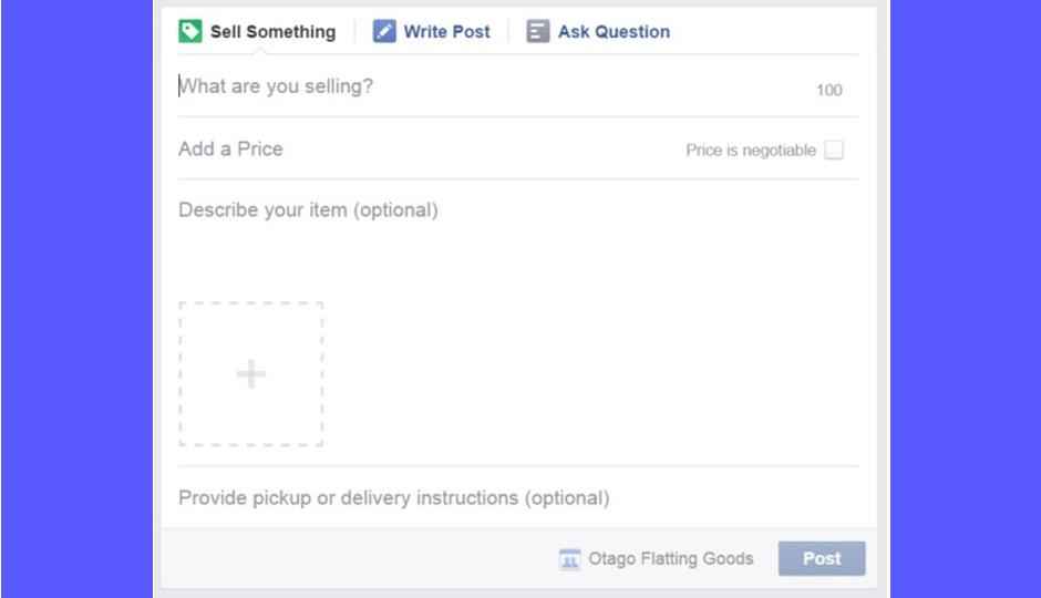 Facebook tests ‘Sell something’ button in groups