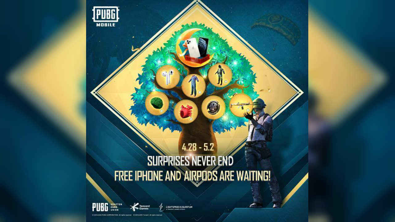 PUBG Mobiles’ Lucky Money Tree event gives players the chance to win iPhones, AirPods