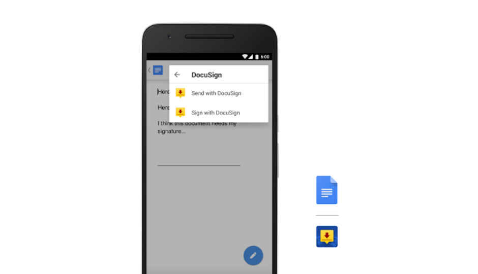 Google announces add-ons for Docs and Sheets on Android