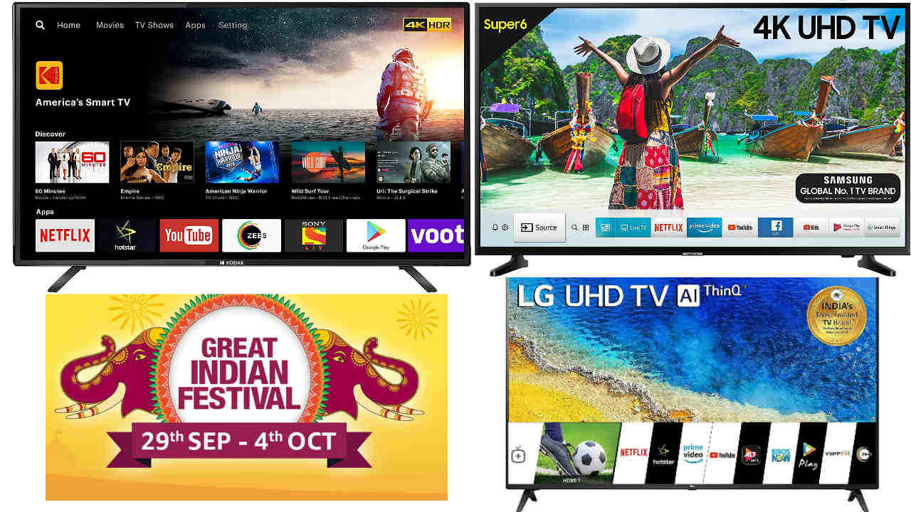 55-inch 4K TV deals on Amazon’s Great Indian Festival Sale