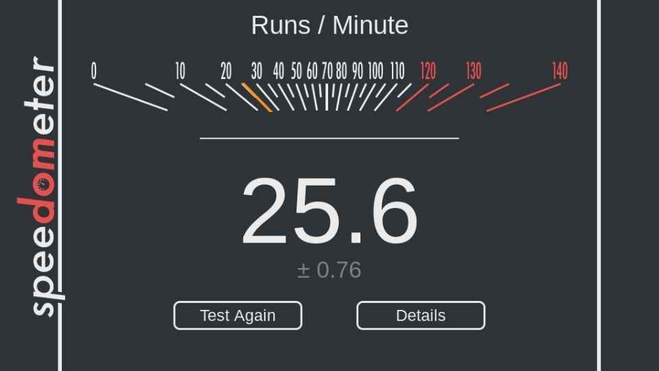 ASUS Chromebook C223 Speedometer