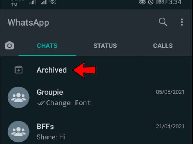 Whatsapp Archive Chat
