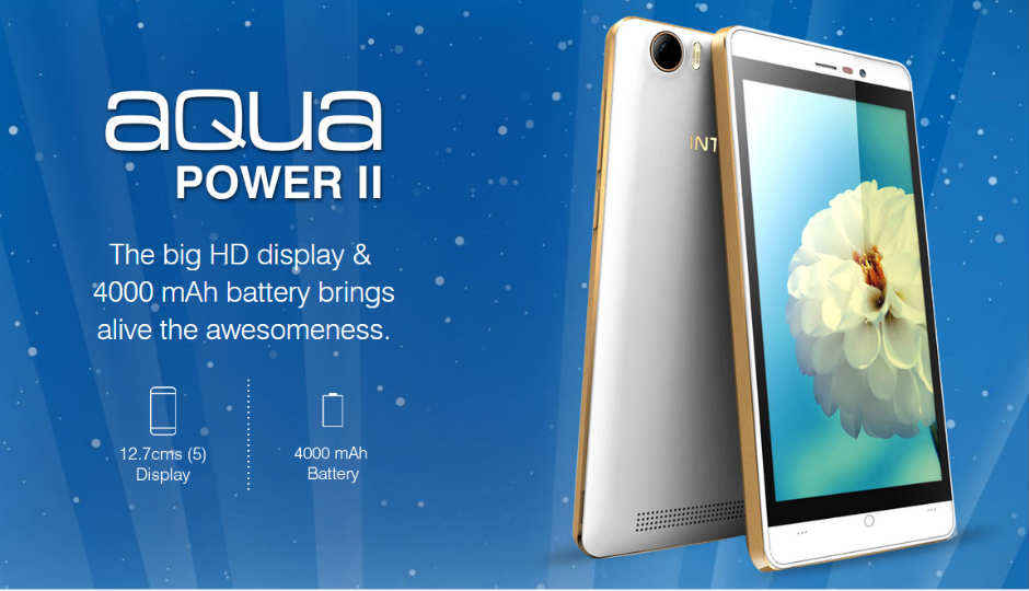 Intex Aqua Power II with 4000mAh battery launched for Rs. 6,490