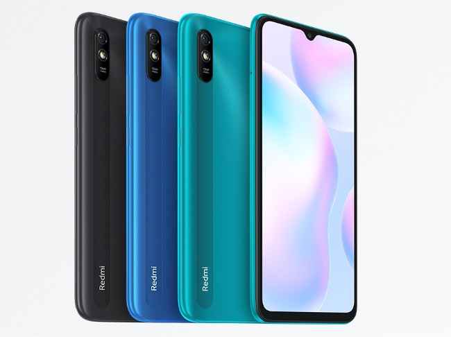 Xiaomi Redmi 9A in three colours