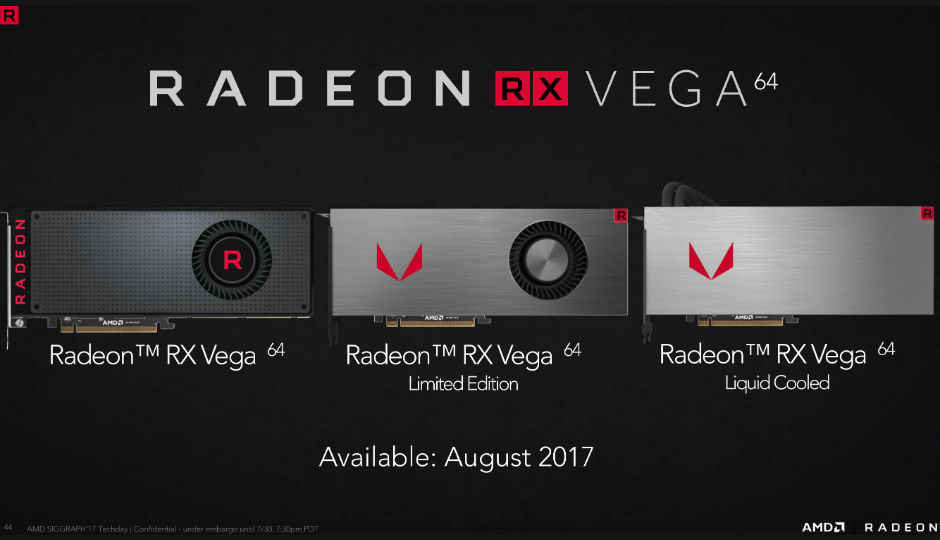 AMD Radeon RX Vega graphics cards now available globally