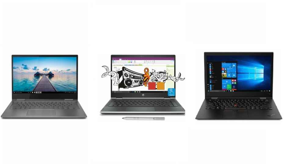 Convertible Laptops Comparo: Lenovo Yoga 730 vs HP Pavilion x360 vs ThinkPad X1 Yoga