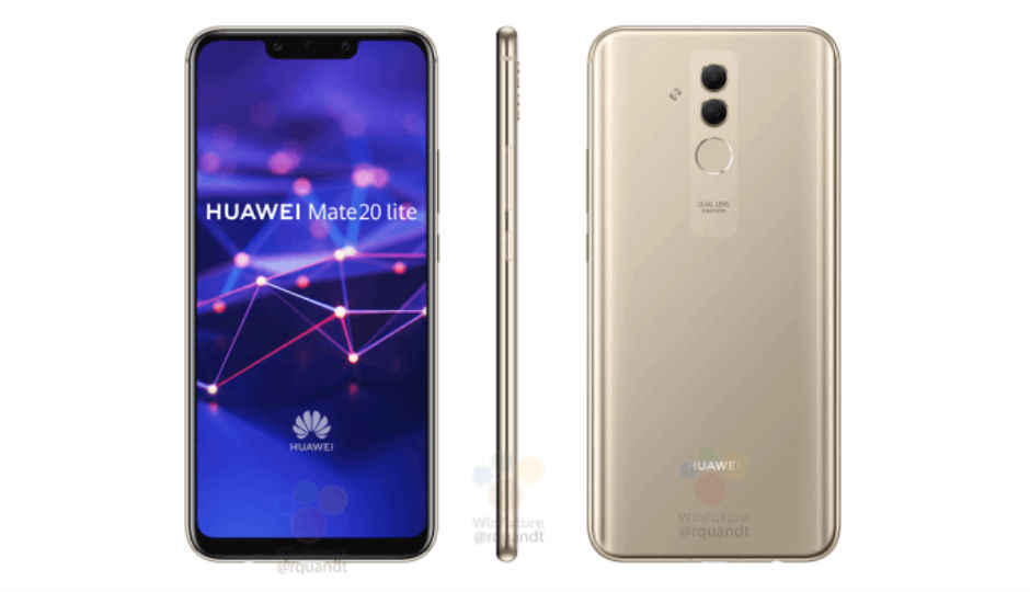 Huawei Mate 20 Lite स्मार्टफोन के स्पेसिफिकेशन और डिजाईन के बारे में लीक