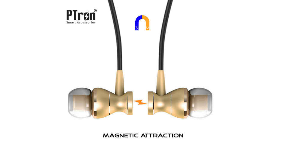 PTron Magg magnetic in-ear headphones launched at Rs 499