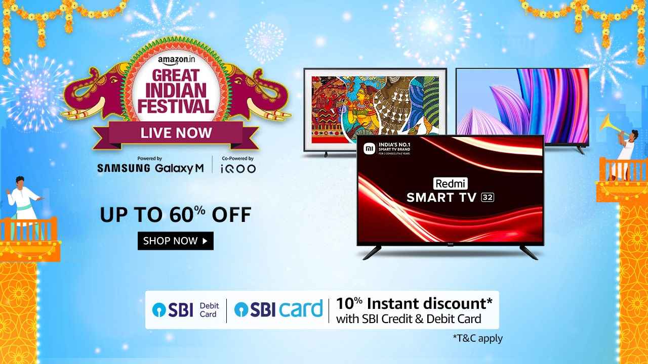 Amazon Great Indian Festival Sale: Redmi থেকে Samsung Smart TV মিলছে 11000 টাকার কমে