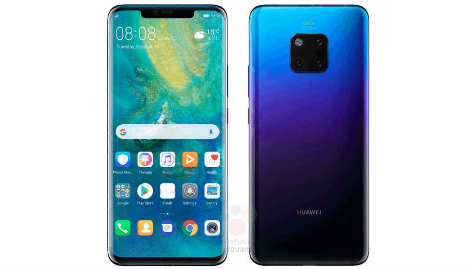 Huawei Mate 20 Pro images leaked, 6 GB RAM/128 GB variant may cost 899 GBP