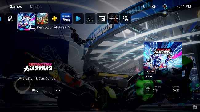 Sony PlayStation UI