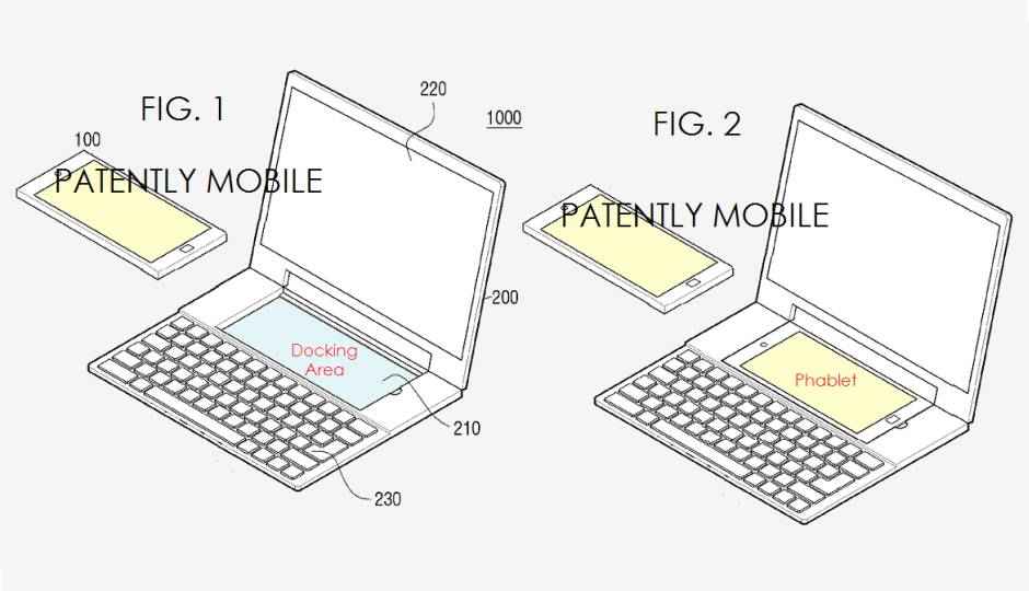 Samsung patent reveals dual-OS notebook with a phablet dock