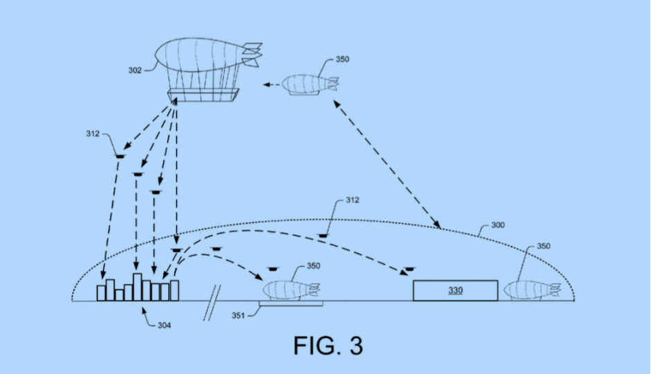 Amazon wants to build flying warehouses that deliver via drones