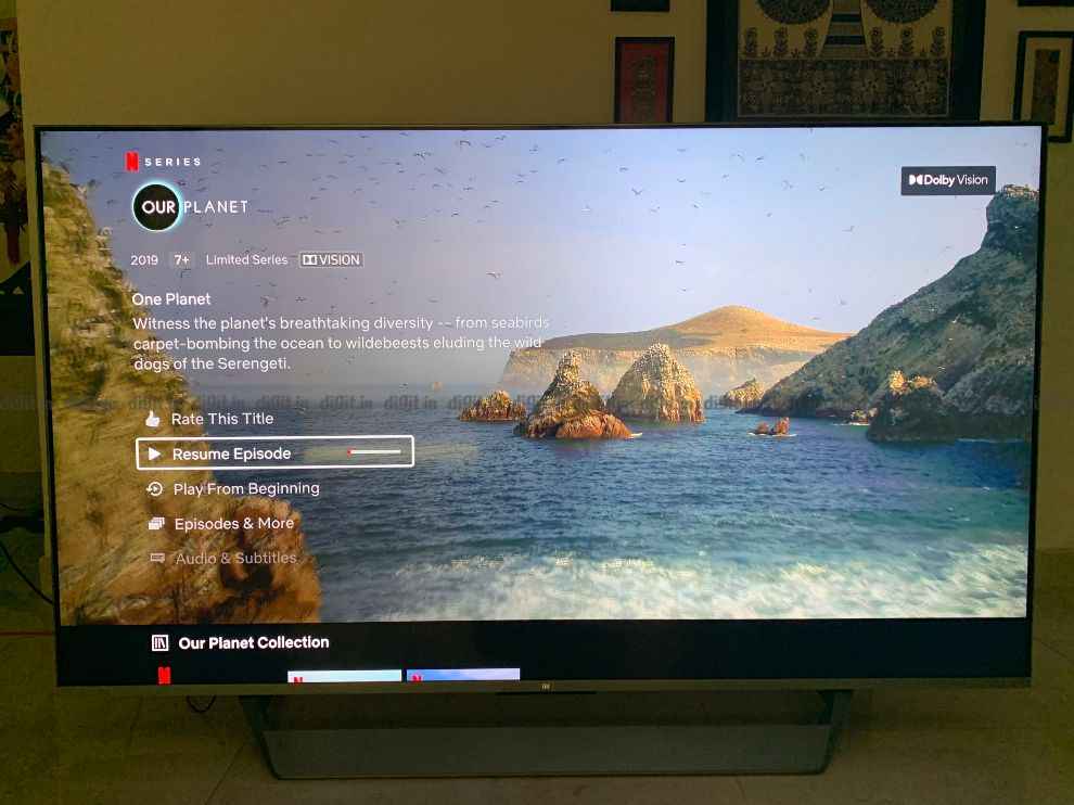 The Mi QLED TV supports Dolby Vision.