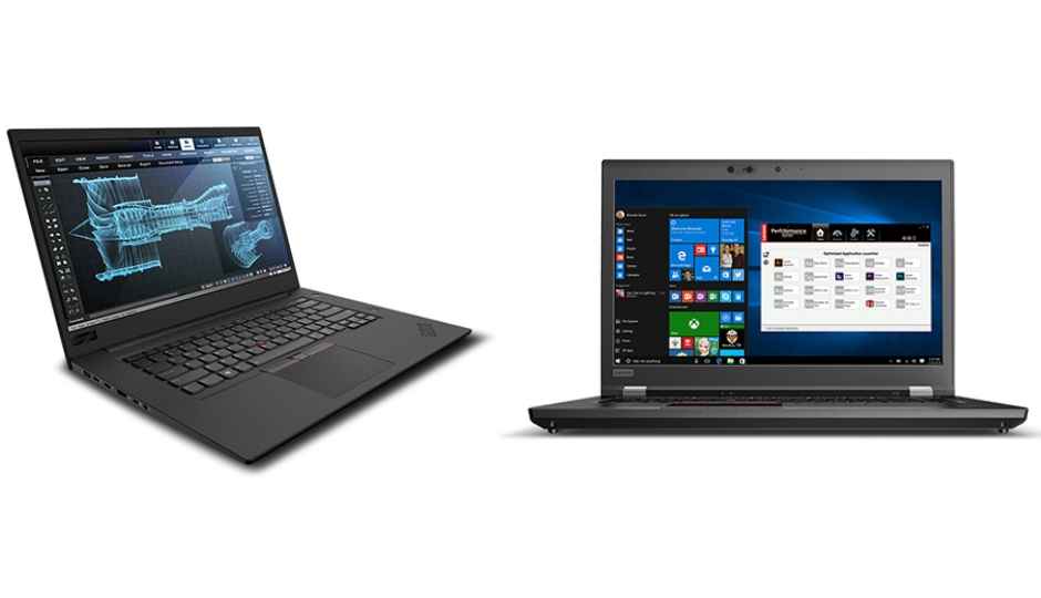 Lenovo ThinkPad P1, ThinkPad P72 laptops with Intel Xeon processor launched