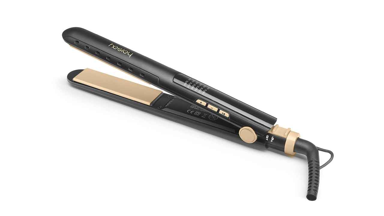 Hair straightener with temperature adjustments to suit all hair types