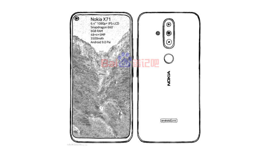 Nokia X71 specs, sketched image leak