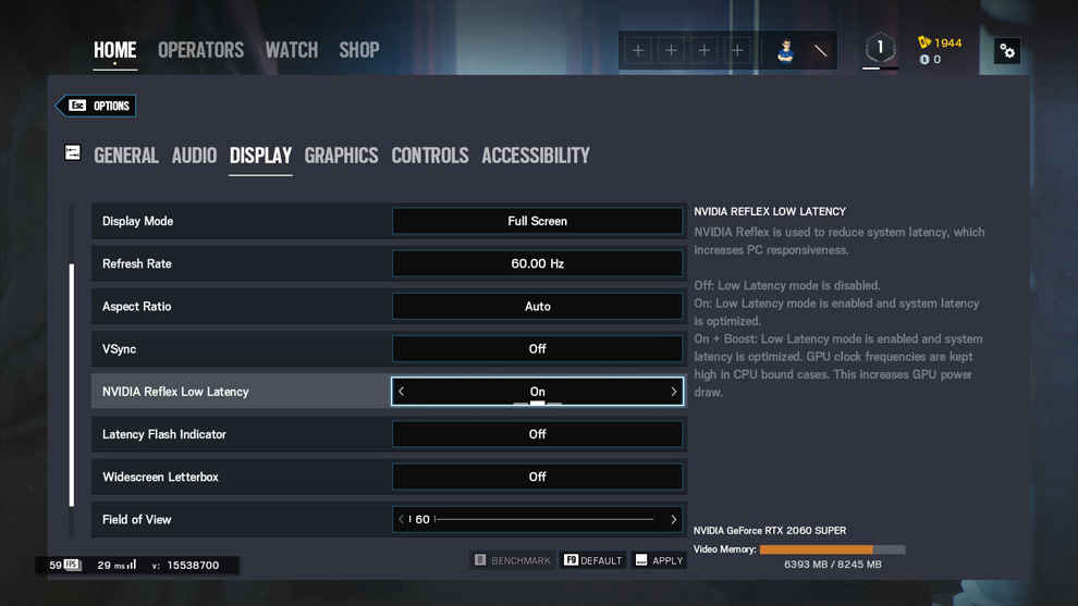 Enable Nvidia Reflex In Rainbow Six Siege To Reduce Latency By 25 Digit