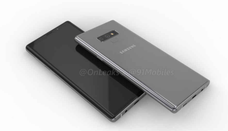 Samsung Galaxy Note 9 leaked CAD renders suggest thin-bezel design, centrally placed fingerprint sensor
