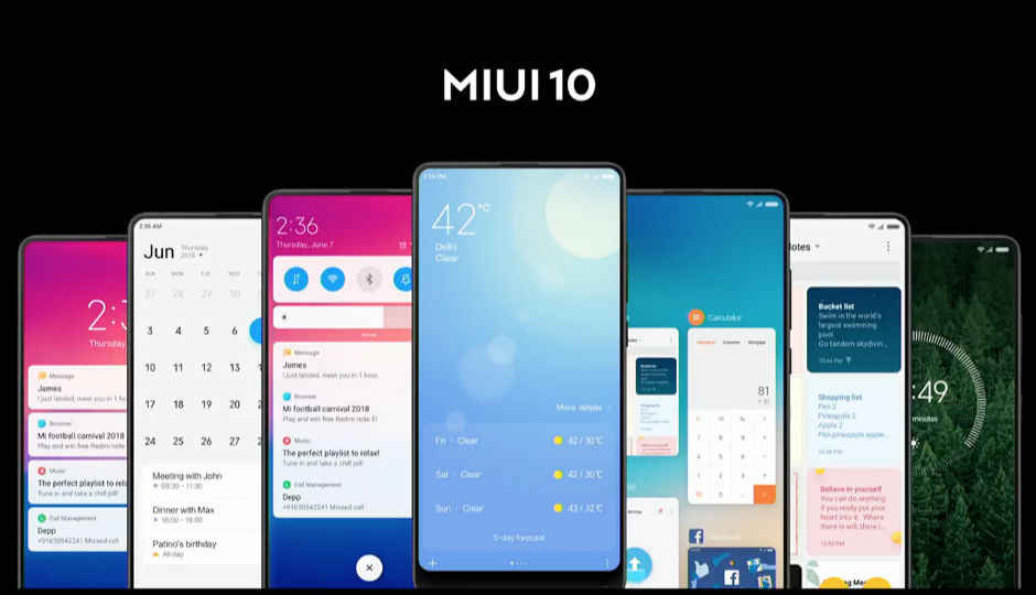 Xiaomi rolls our MIUI 10 Global Beta ROM to six phones