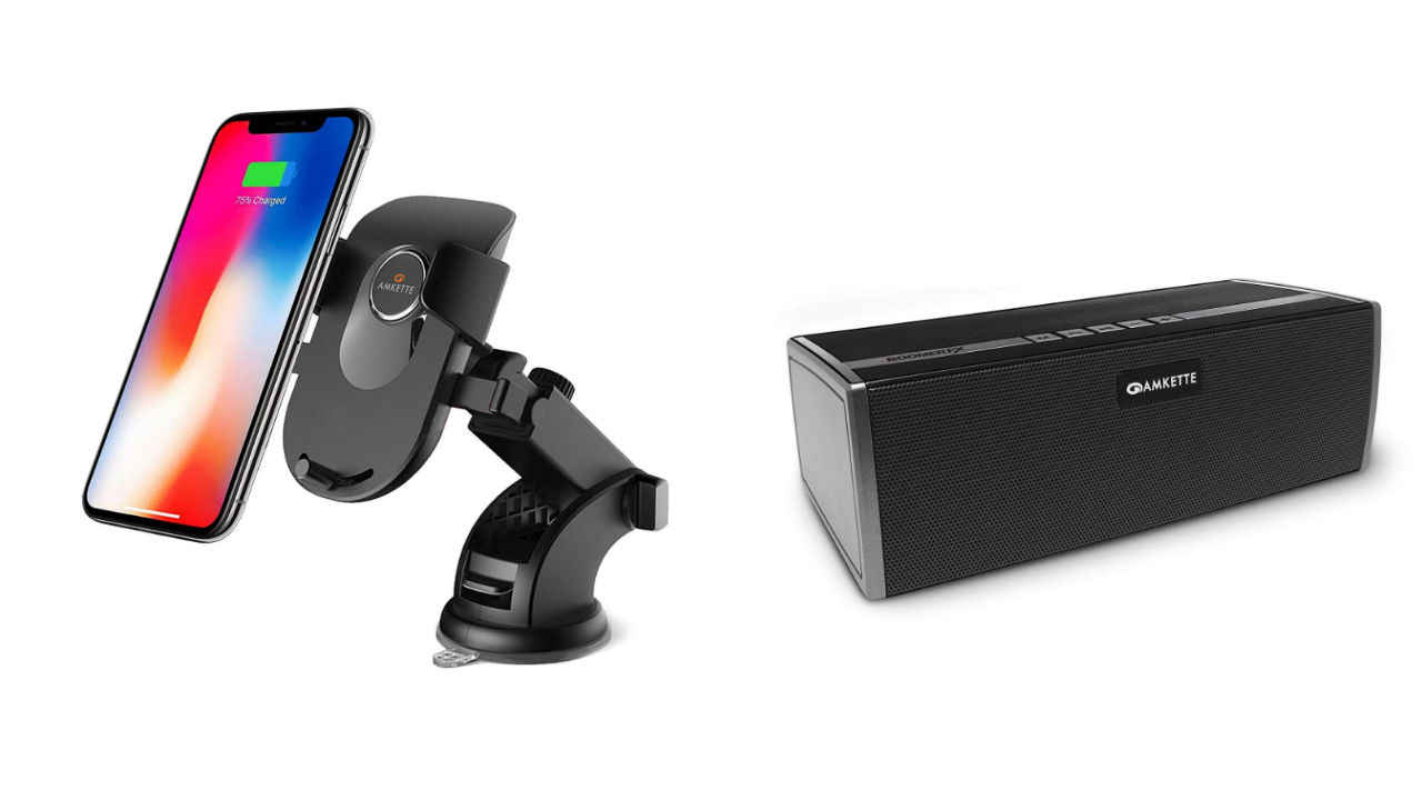 3 interesting features of the Amkette Telescopic Car Mount and Boomer FX portable speaker