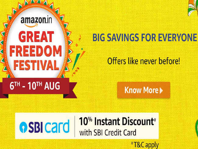 Amazon great freedom festival sale 2022 smart tv
