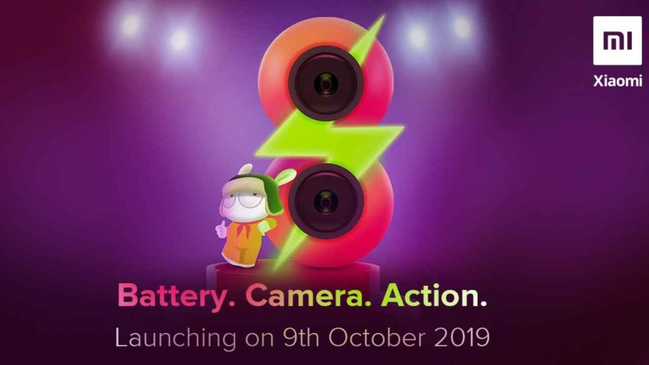Redmi 8 confirmed to launch in India on October 9: Large battery, cameras teased