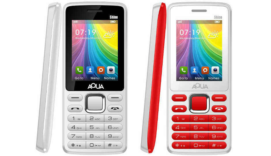 Aqua Shine feature phone launched at Rs. 1,199