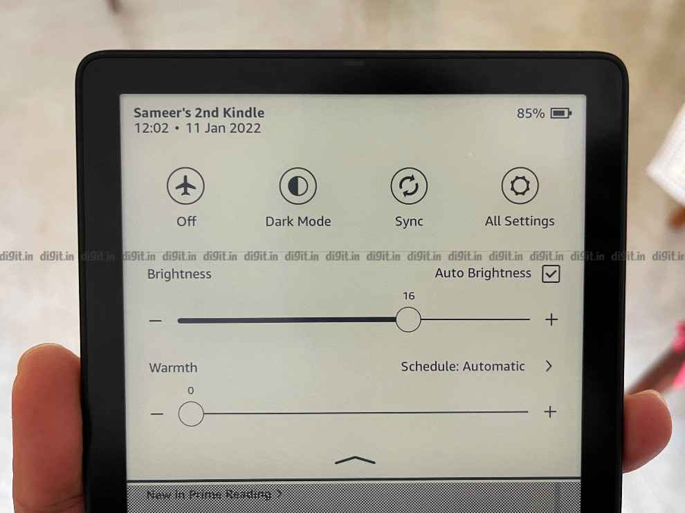 Kindle Paperwhite Signature Edition Review - Brightness