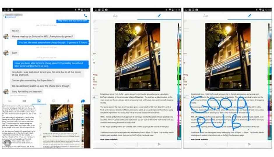 Facebook Messenger for Android now lets you draw and type on photos