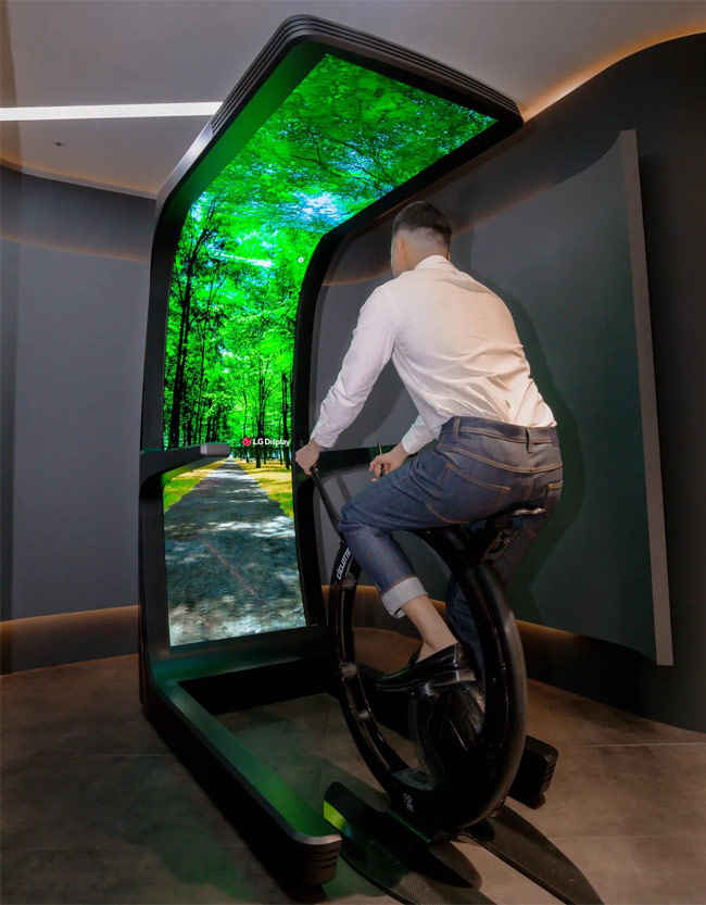 Check Out This LG&#39;s Immersive Exercise Bike With Amazing OLED Pannels - Telegraph Star