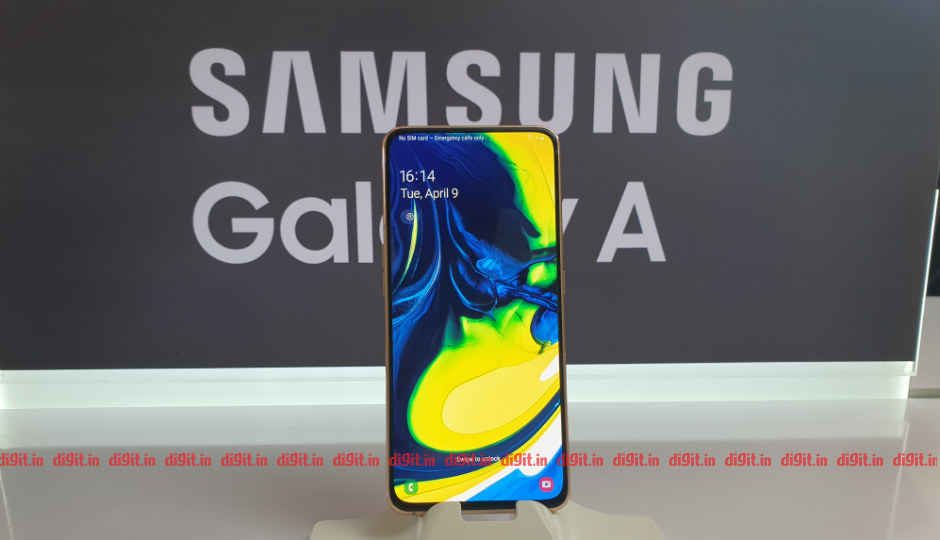 Samsung Galaxy A80 with 48MP rotating triple camera, Snapdragon 730G chipset launched at Rs 47,990