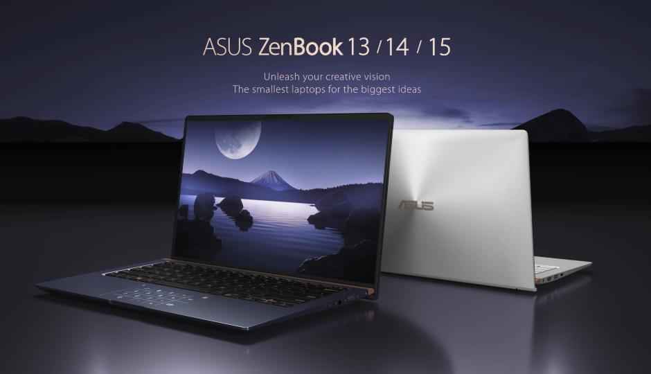 Asus launches ZenBook 13, ZenBook 14 and ZenBook 15 in India