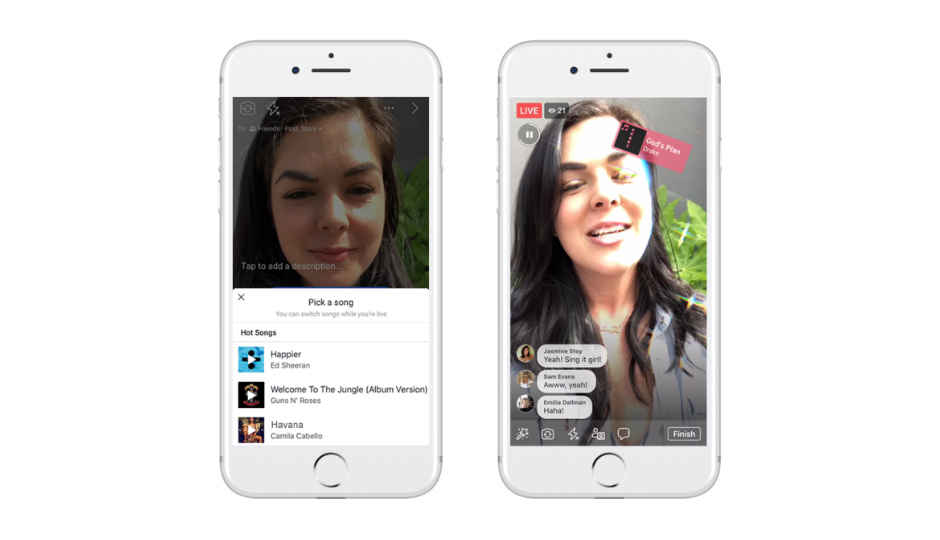 फेसबुक अब लिप सिंक लाइव फीचर के साथ Musical.ly और Dubsmash की जगह लेने के लिए तैयार