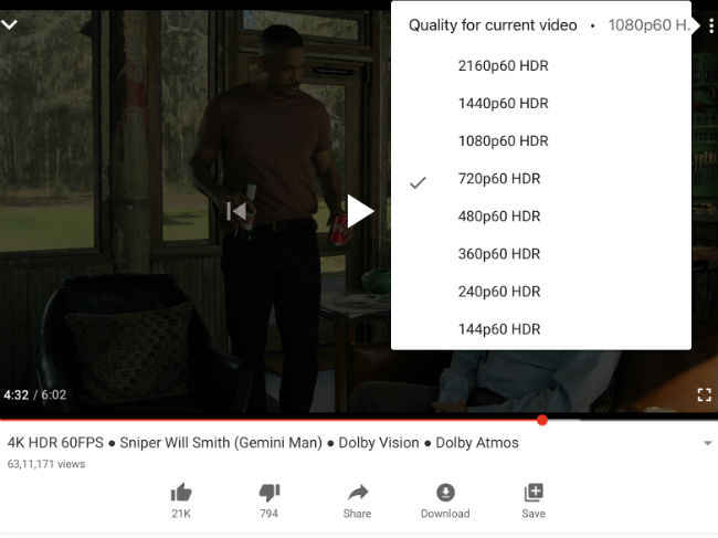 You can still manually change the quality of a video on YouTube. 