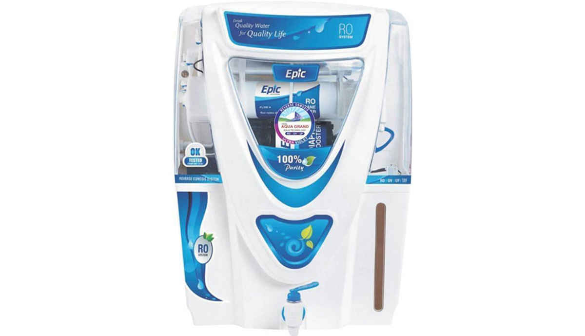 Aquagrand EPIC 17 L RO + UV + UF + TDS Water Purifier (WHITE AND BLUE)